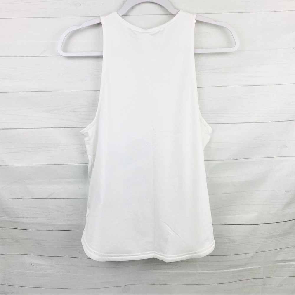 Adidas| Women’s white/ Black Muscle Top - Picture 3 of 7